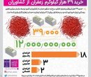 خرید ۳۹ هزار کیلوگرم زعفران از کشاورزان